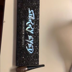 Eyeliner and eyeshadow